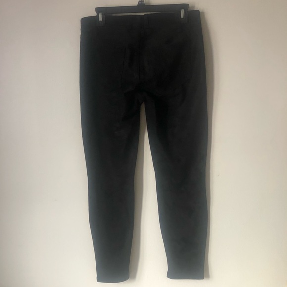 ❤️McGuire Newton Black Skinny Vegan Suede Pants Ankle Slits Size 26 - Picture 5 of 7